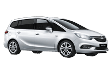 Car Hire Crawley - Vauxhall Zafira 5 + 2 - Minibus hire Crawley